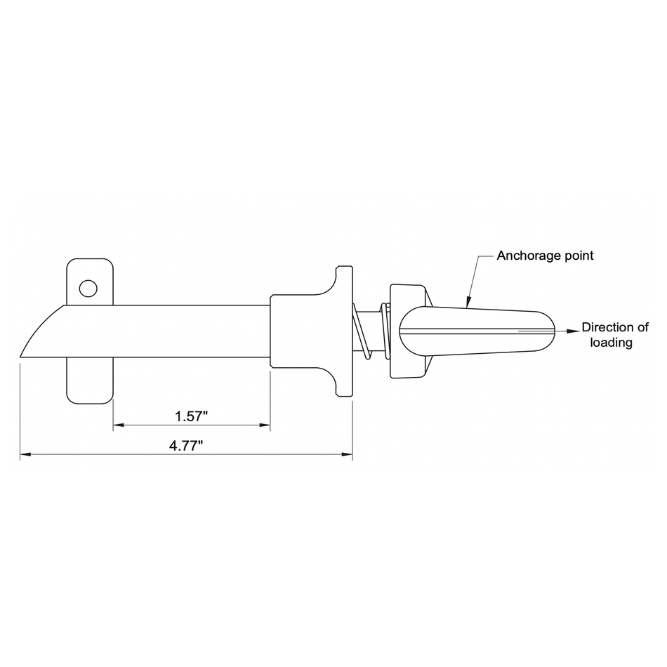 Palmer Safety Girder Steel Anchor - A00006