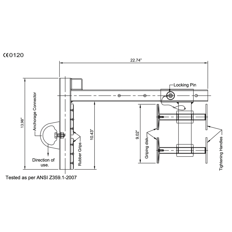 Palmer Safety Parapet Anchor - A00002