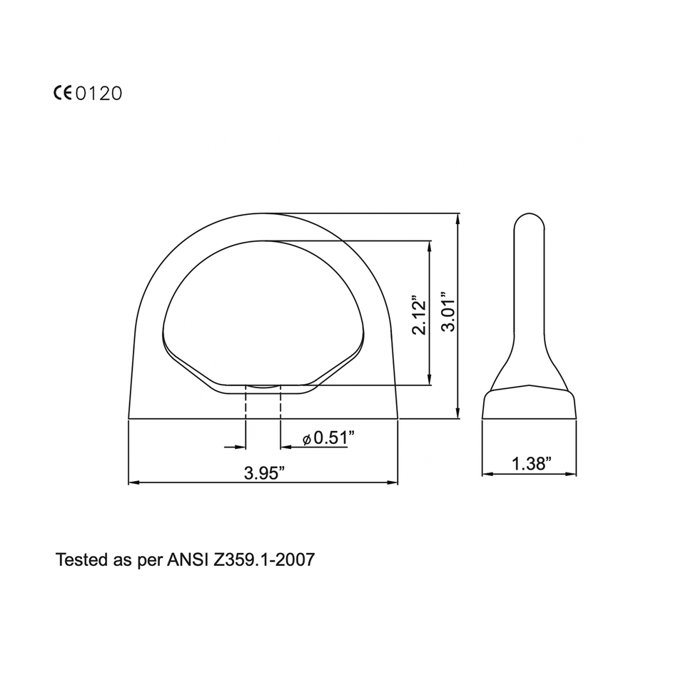 Palmer Safety Single Point Steel Anchor - A00001