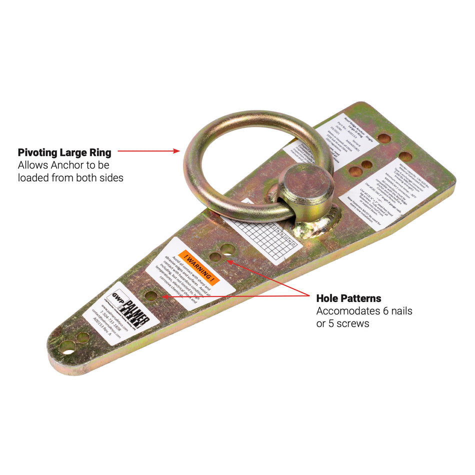 Palmer Safety Large Ring Roof Anchor - A00153